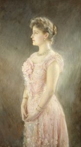 Rusya İmparatoriçesi Alexandra Fyodorovna'nın portresi 1872-1918, Çar II. Nicholas'ın karısı, 1901 by Viktor Karlovich Stemberg