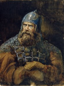 Bir şövalye by Viktor Mikhaylovich Vasnetsov
