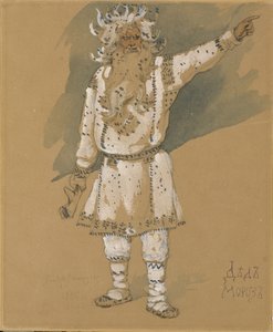 Büyükbaba Frost. N. Rimsky-Korsakov'un Snow Maiden operası için kostüm tasarımı, 1885 by Viktor Mikhaylovich Vasnetsov