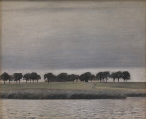 Güneş yağmuru için ön çalışma. Gentofte Gölü, 1903.