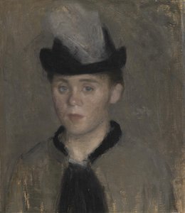 Ida Ilsted, Sanatçının Nişanlısı. Kroki by Vilhelm Hammershøi