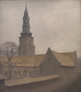 Aziz Petri Kilisesi, Kopenhag, 1906. by Vilhelm Hammershøi