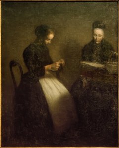 Abendinterieur by Vilhelm Hammershoi