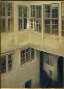 Veranda. Strandgade 30 by Vilhelm Hammershoi