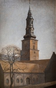 Aziz Petrus Kilisesi, Kopenhag by Vilhelm Hammershoi