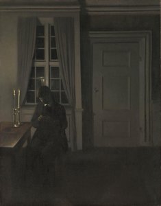 Madeni Para Koleksiyoncusu, 1904 by Vilhelm Hammershoi