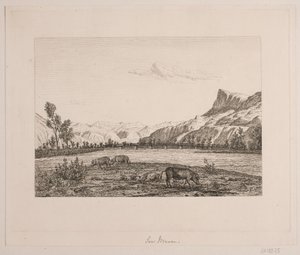 Tirol sınırlarındaki Dağlar by Vilhelm Kyhn