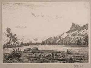 Tirol sınırlarındaki Dağlar by Vilhelm Kyhn