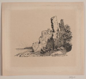 Bornholm kayalık sahil by Vilhelm Kyhn