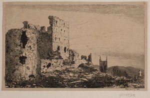 Bornholm üzerinde Hammershus by Vilhelm Kyhn