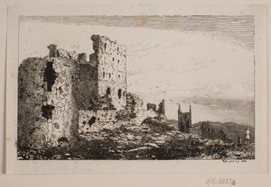 Bornholm'da Hammershus by Vilhelm Kyhn