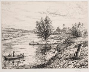 Marne Nehri kıyısında parti by Vilhelm Kyhn