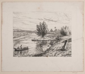 Marne Nehri kıyısında parti by Vilhelm Kyhn