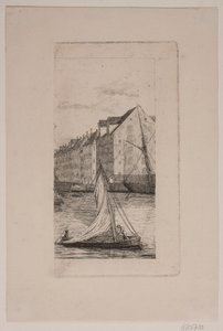 Nyhavn Kanalının Dışında by Vilhelm Kyhn