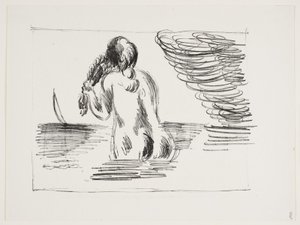banyo kız by Vilhelm Lundstrøm