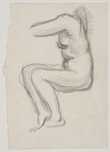 Oturan kadın modeli by Vilhelm Lundstrøm
