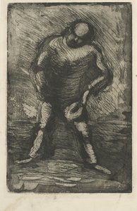 Elinde şapka olan sert adam by Vilhelm Lundstrøm