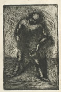 Elinde şapka olan sert adam by Vilhelm Lundstrøm