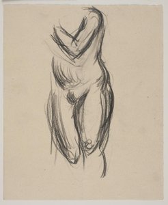 Ayakta kadın modeli by Vilhelm Lundstrøm