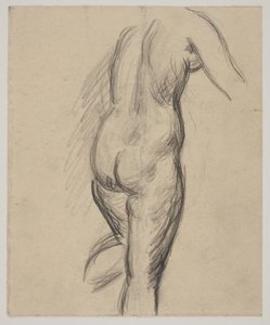 Ayakta kadın modeli by Vilhelm Lundstrøm