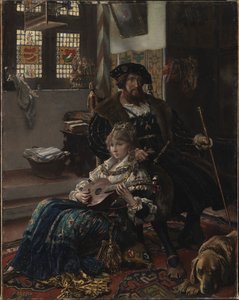 II. Christian ve Dyveke by Vilhelm Rosenstand