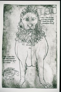 Ms Fr 19093 fol.24v Aslan ve Kirpi (faks)