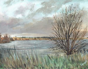 Fannyside Loch, 2009, (tuval üzerine akrilik) by Vincent Alexander Booth