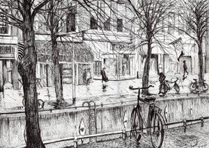 Harlingen Holland, 2005, (kağıt üzerine mürekkep) by Vincent Alexander Booth