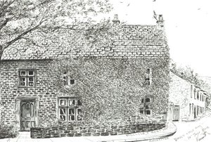 House at Ribchester, 2012, (Kağıt üzerine mürekkep) by Vincent Alexander Booth