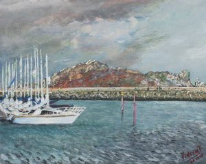 Howth, İrlanda, 2001, (Tuval üzerine akrilik) by Vincent Alexander Booth
