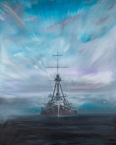 Demir Köpek - SMS Derfflinger 1917, 2016, by Vincent Alexander Booth