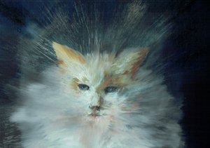 Monty fluffball, 2015, (tuval üzerine yağlı boya) by Vincent Alexander Booth