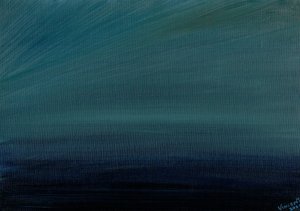 Ocean Twilight, 2017, (tuval üzerine yağlı boya)