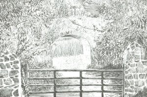Kemerli yolun altındaki yol, Wight Adası, 2012 by Vincent Alexander Booth