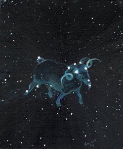 Yıldız işareti Aires, 2016, (tuval üzerine yağlı boya) by Vincent Alexander Booth