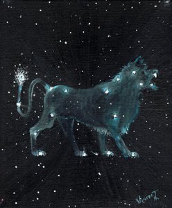 Aslan burcu, 2016, (tuval üzerine yağlı boya) by Vincent Alexander Booth