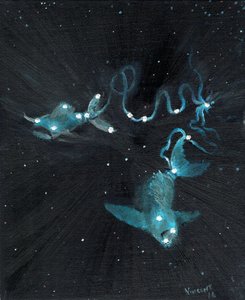 Balık burcu, 2016, (tuval üzerine yağlı boya) by Vincent Alexander Booth