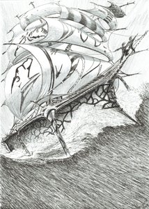 Storm Creators Arafura Sea, 2017, (Kağıt Üzerine Mürekkep) by Vincent Alexander Booth