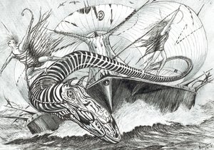 Storm Creators Baltic Sea, 2017, (Kağıt üzerine mürekkep) by Vincent Alexander Booth