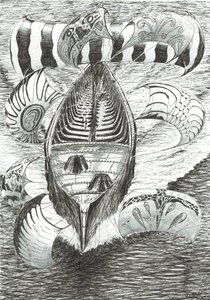 Storm Creators Filipin Denizi, 2017, (Kağıt üzerine mürekkep) by Vincent Alexander Booth