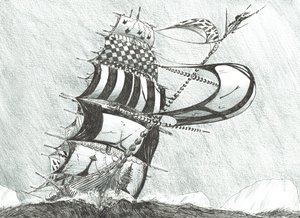 Storm Creators Prince Gustav Adolf Sea, 2017, (Kağıt Üzerine Mürekkep) by Vincent Alexander Booth