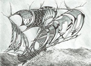 Storm Creators Sargasso Sea, 2017, (Kağıt Üzerine Mürekkep) by Vincent Alexander Booth