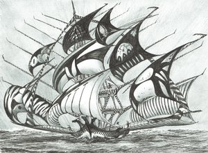 Storm Creators Visayan Sea, 2017, (Kağıt Üzerine Mürekkep) by Vincent Alexander Booth