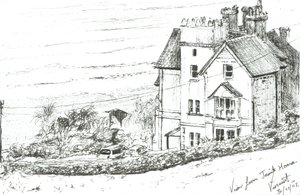 Galler kıyısındaki Cizvit Evi, 2005, (Kağıt üzerine mürekkep) by Vincent Alexander Booth