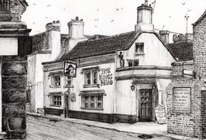 Kings Head Yarmouth, 2008, (kağıt üzerine mürekkep) by Vincent Alexander Booth