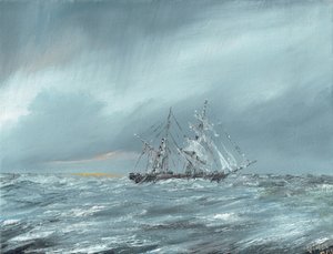 Mary Celeste başıboş 5 Aralık 1872, 2016, by Vincent Alexander Booth