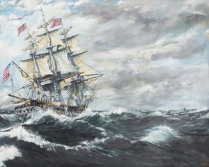 USS Anayasası, HM Fırkateyn Guerriere 19081812, 2003, (Tuval üzerine yağlı boya)
