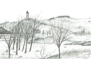 Wallace Anıtı; 2007; (kağıt üzerine mürekkep) by Vincent Alexander Booth