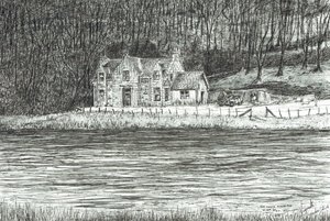 Spey nehrinin karşısındaki ev, 2006 by Vincent Alexander Booth