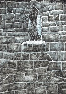 sayfa 11, Findhorn Ormanındaki Kale, 2006, (kağıt üzerine mürekkep) by Vincent Alexander Booth